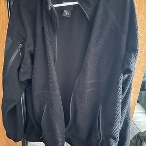 Black Tactical Zip-Up Jacket